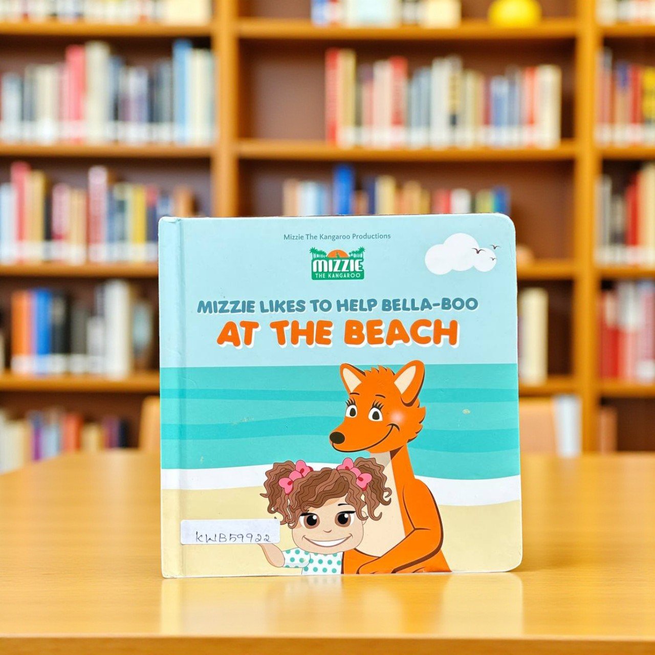 Mizzie Like To Help Bella-Boo At The Beach_Touch And Feel Book_Mizzie The Kangaroo_KWB59922