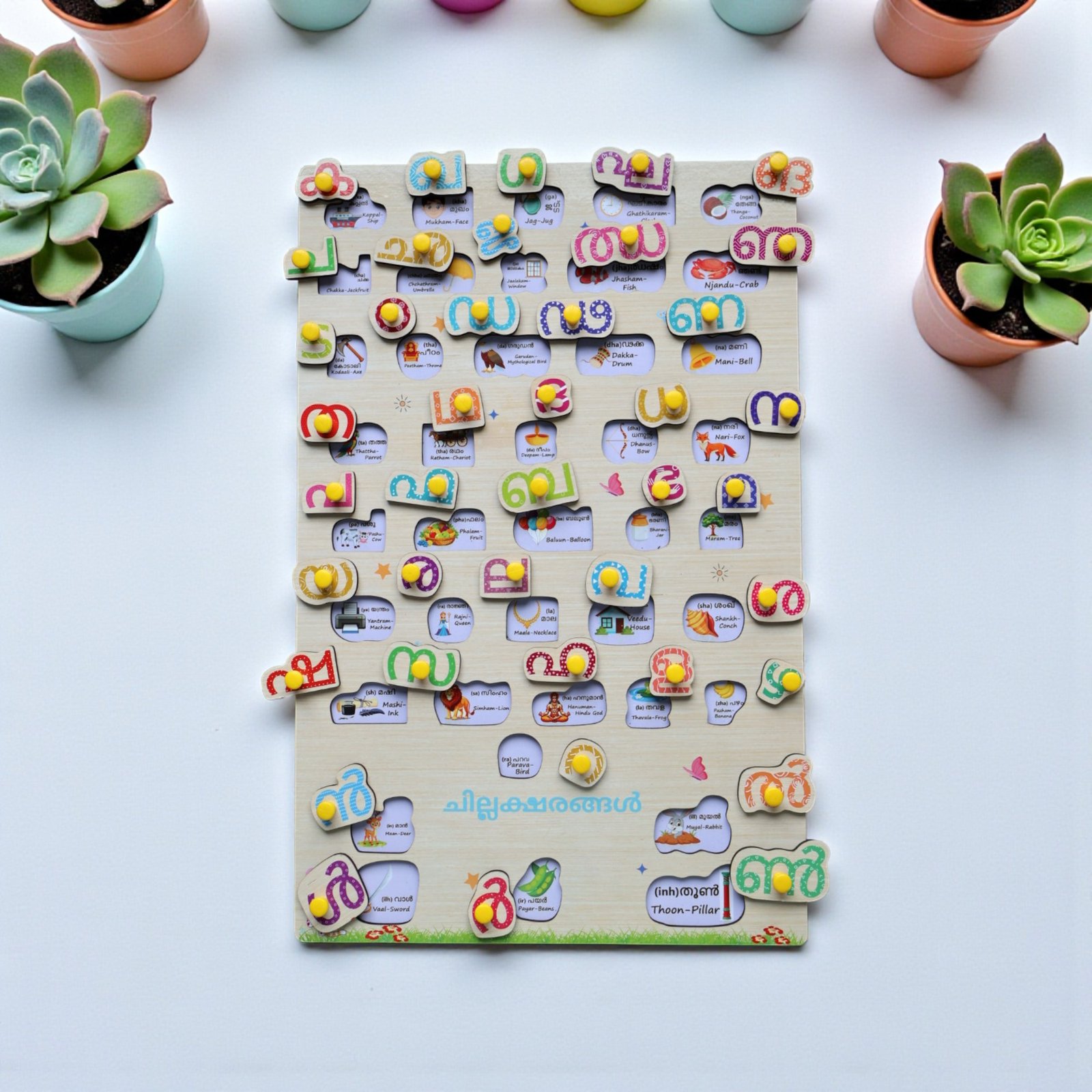 Malayalam Consonants - Wipe And Clean Board - Image 2