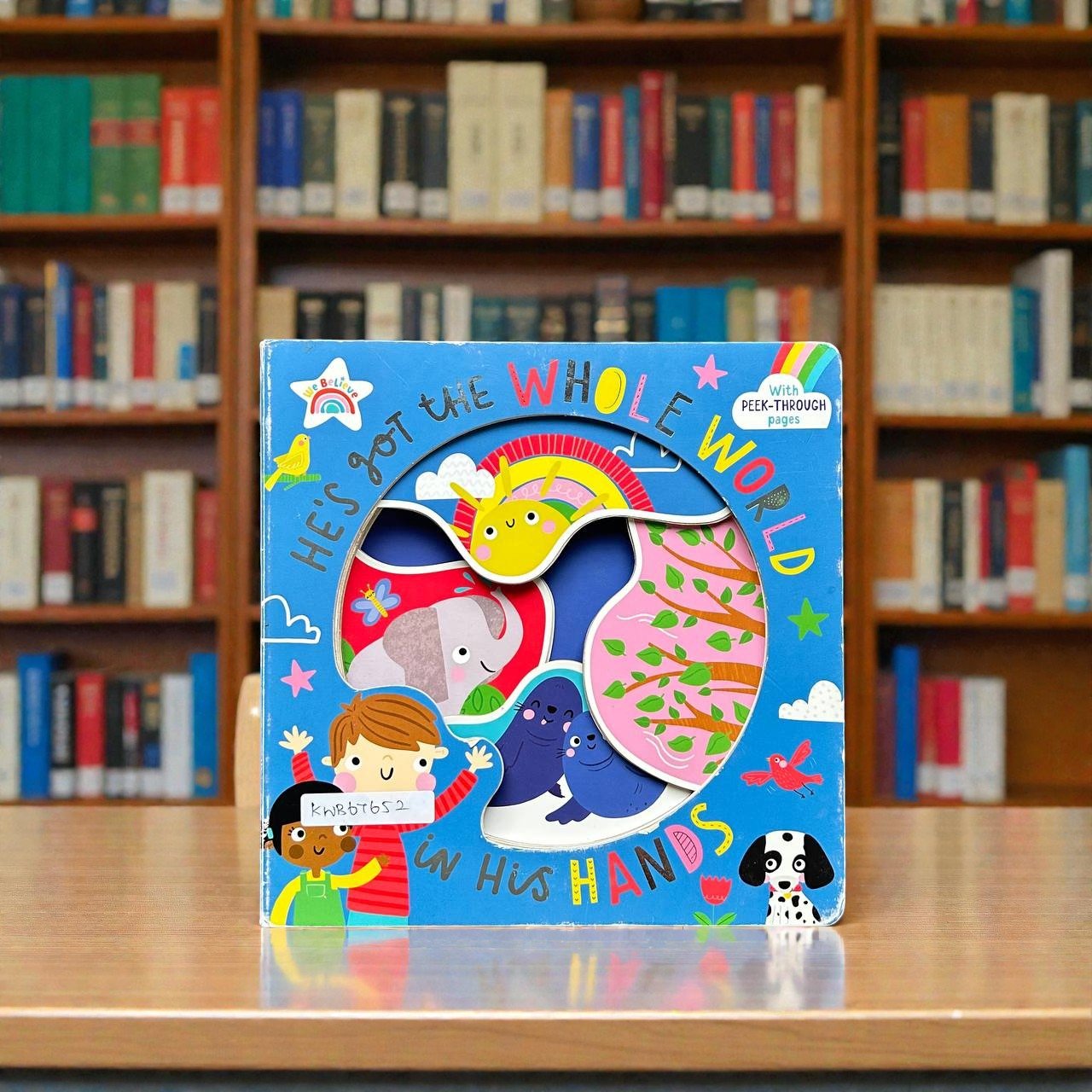 He's Got The Whole World In His Hands_Shape Book_Jess Moorhouse_KWB67652