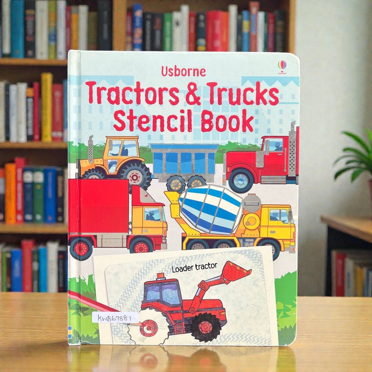 Tractors & Trucks Stencil Book_Usborne_KWB67881