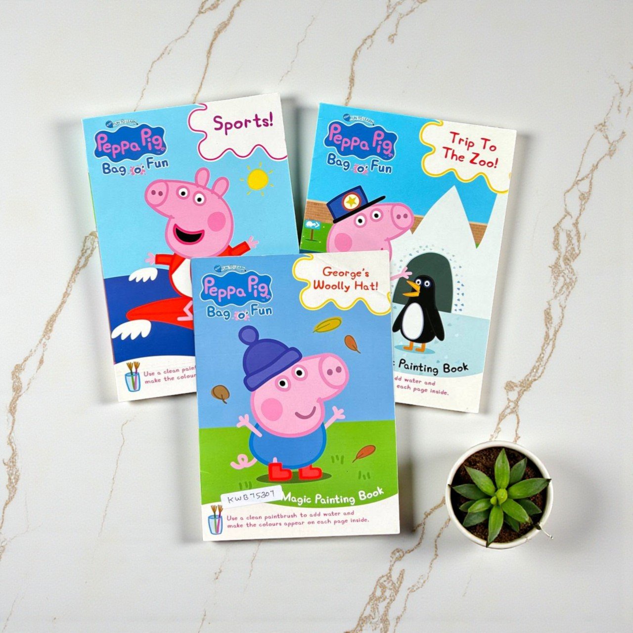 Peppa Pig_Bag O'Fun_Set Of 2 Books_Magic Painting Book_KWB75307