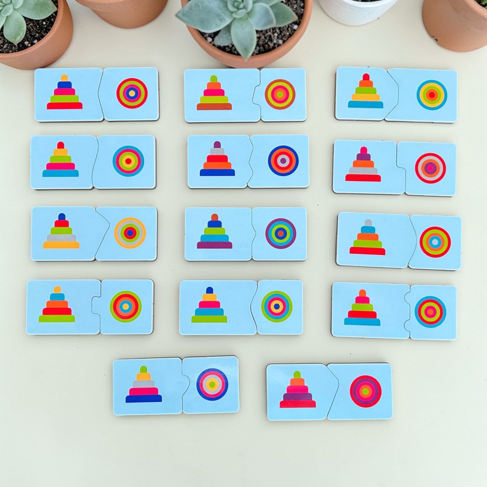 Top & Side View 2 Piece Matching Puzzle