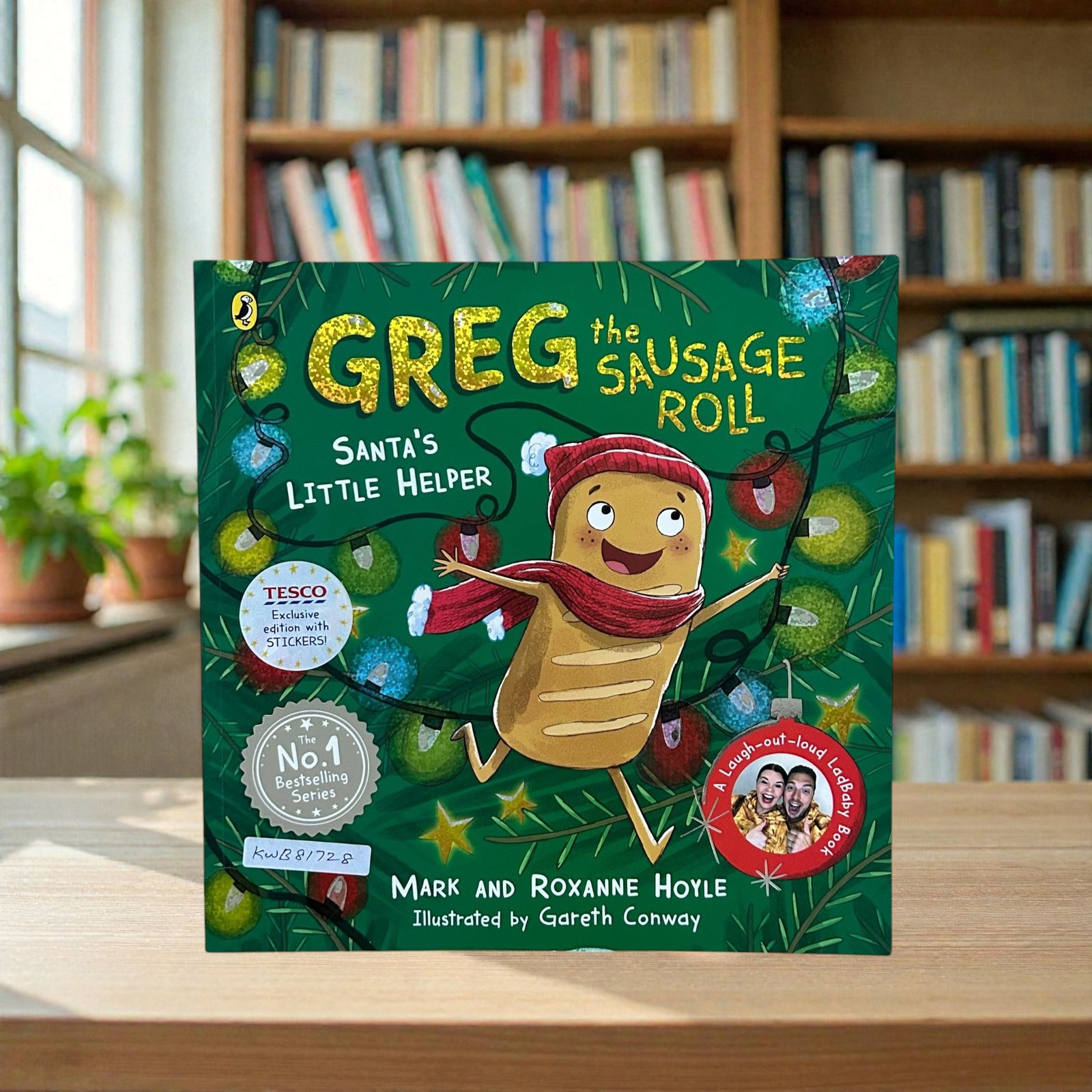 Greg The Sausage Roll_Santa's Little Helper_Stickers_Mark And Roxanne Hoyle_KWB81728