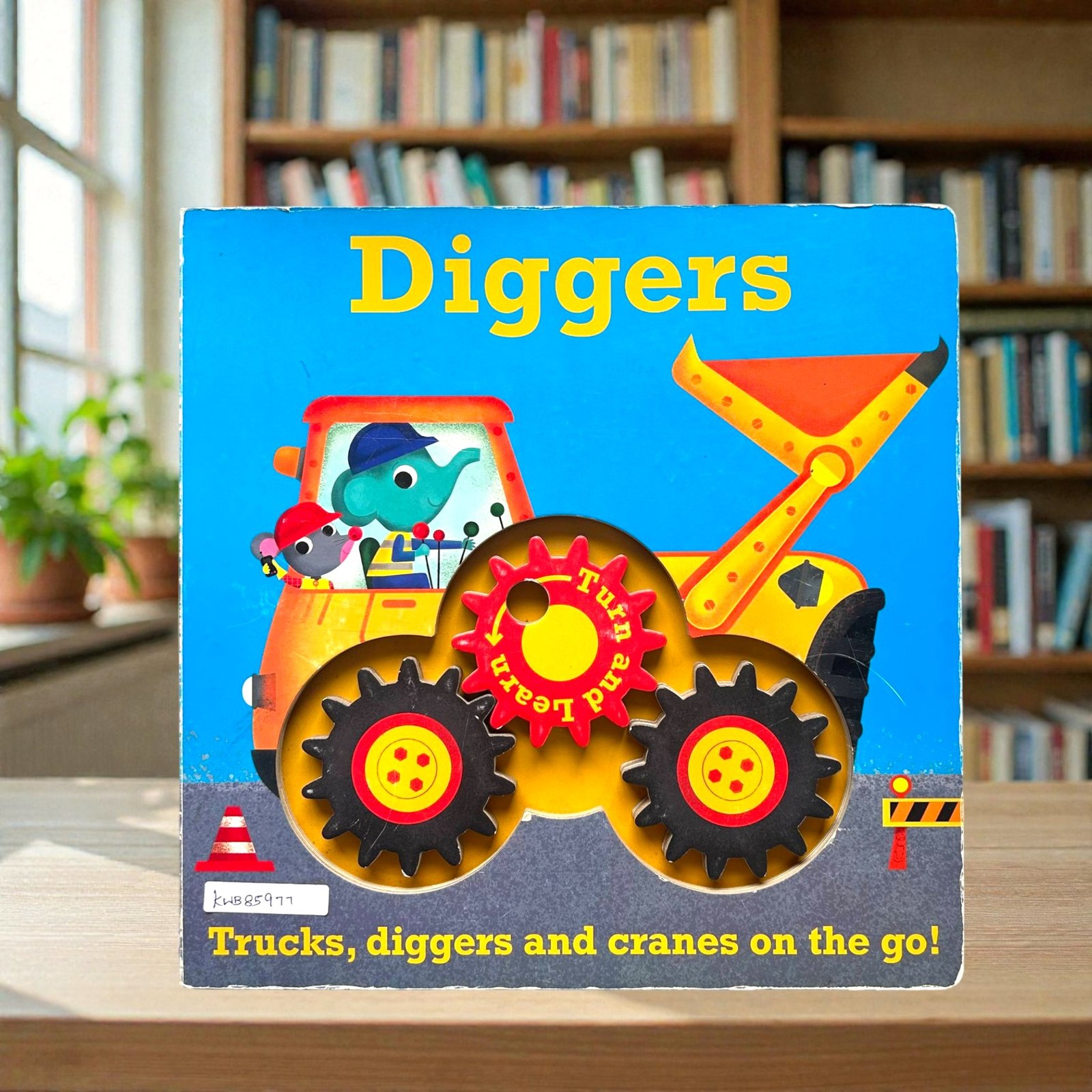 Diggers_Turn The Wheels And Slide, Push, Pull Book_Bookoli_KWB85977