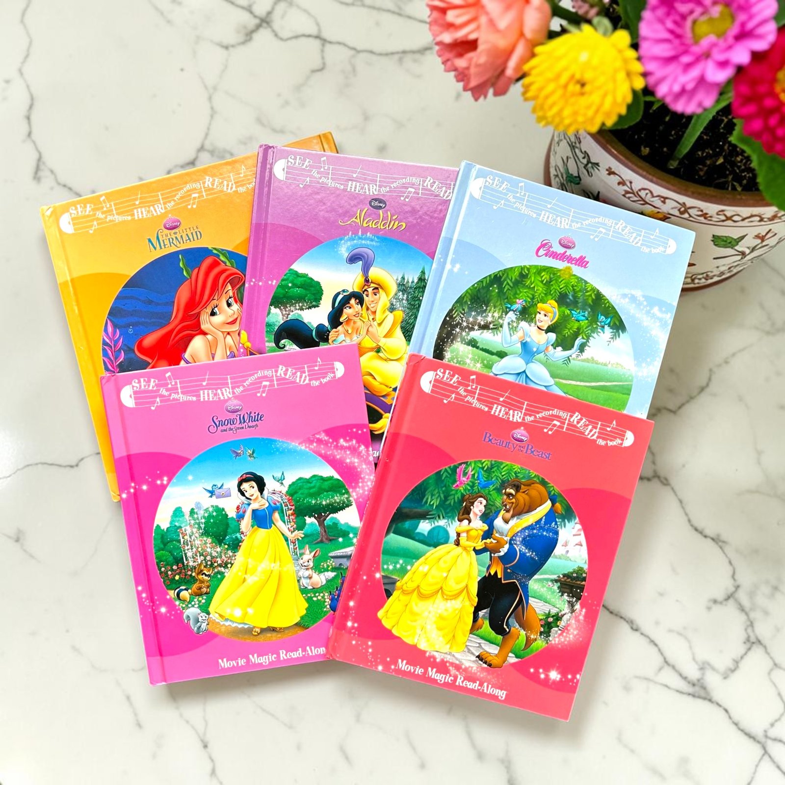 Princess Dreams Movie Magic Read Along Library_Set Of 5/5 Books_No CD_Box Set_Disney_KWB84852 - Image 2