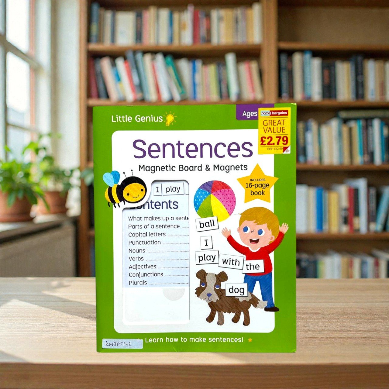 Sentences_With Mangetic Board, Magnets and 16 Page book_Little Genius_KWB85142