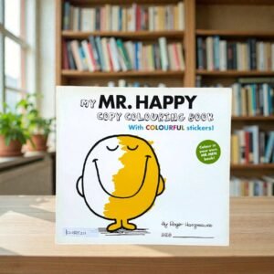 My Mr Happy Copy Colouring Book_With Stickers_Rager Hangreaves_KWB85211