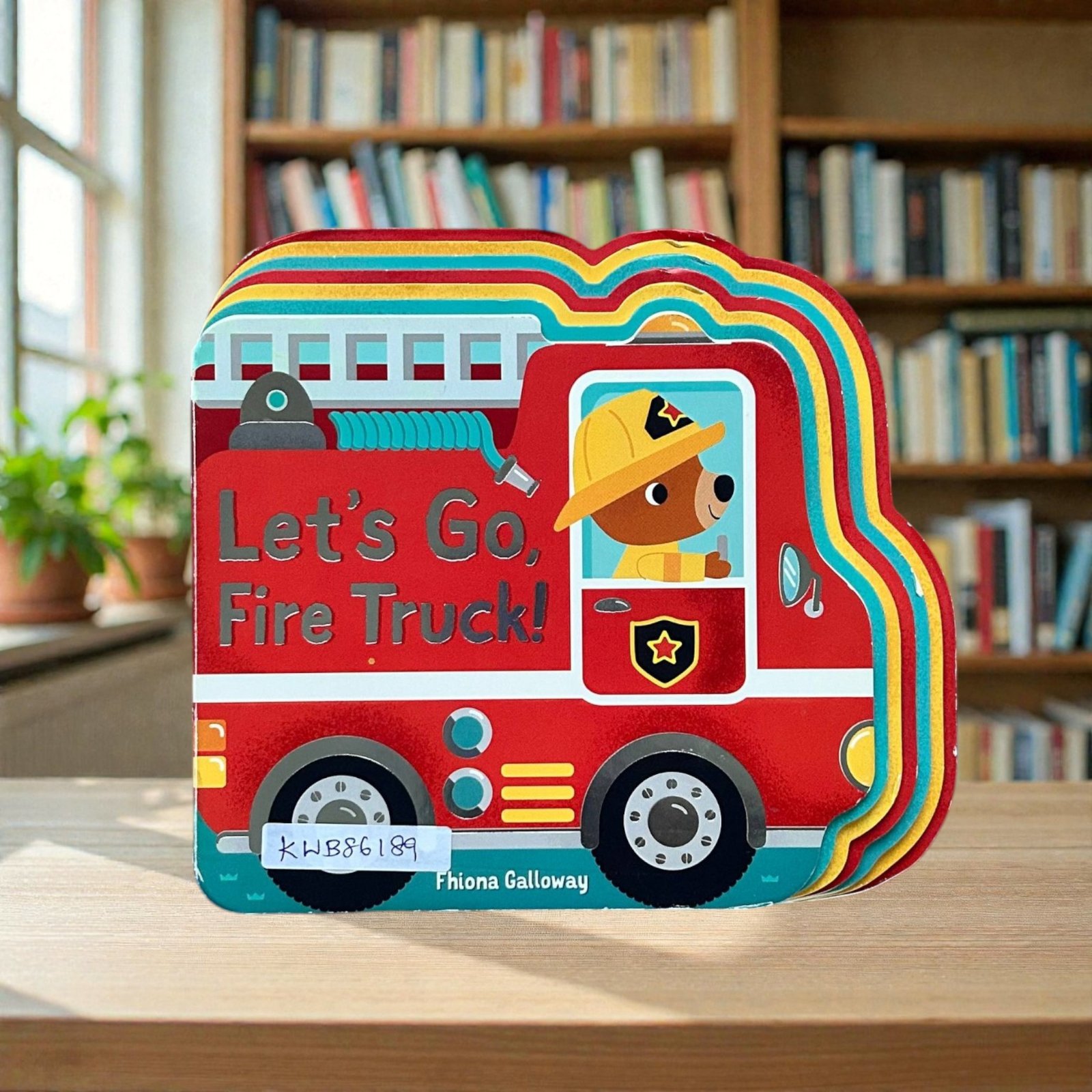 Let's Go Fire Truck_Shape Book_Little Tiger_KWB86189