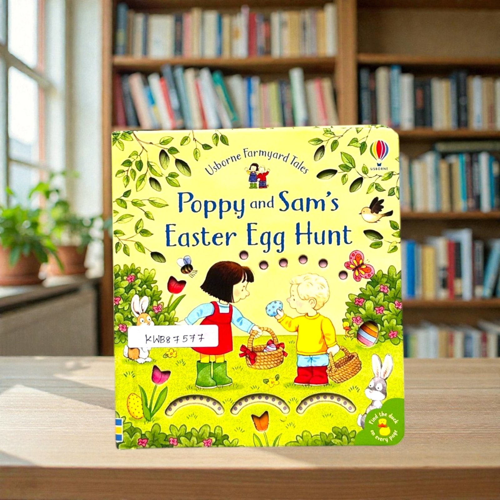 Poppy And Sam's Easter Egg Hunt_Peep Throw With Follow The Trial Book_Usborne_KWB87577