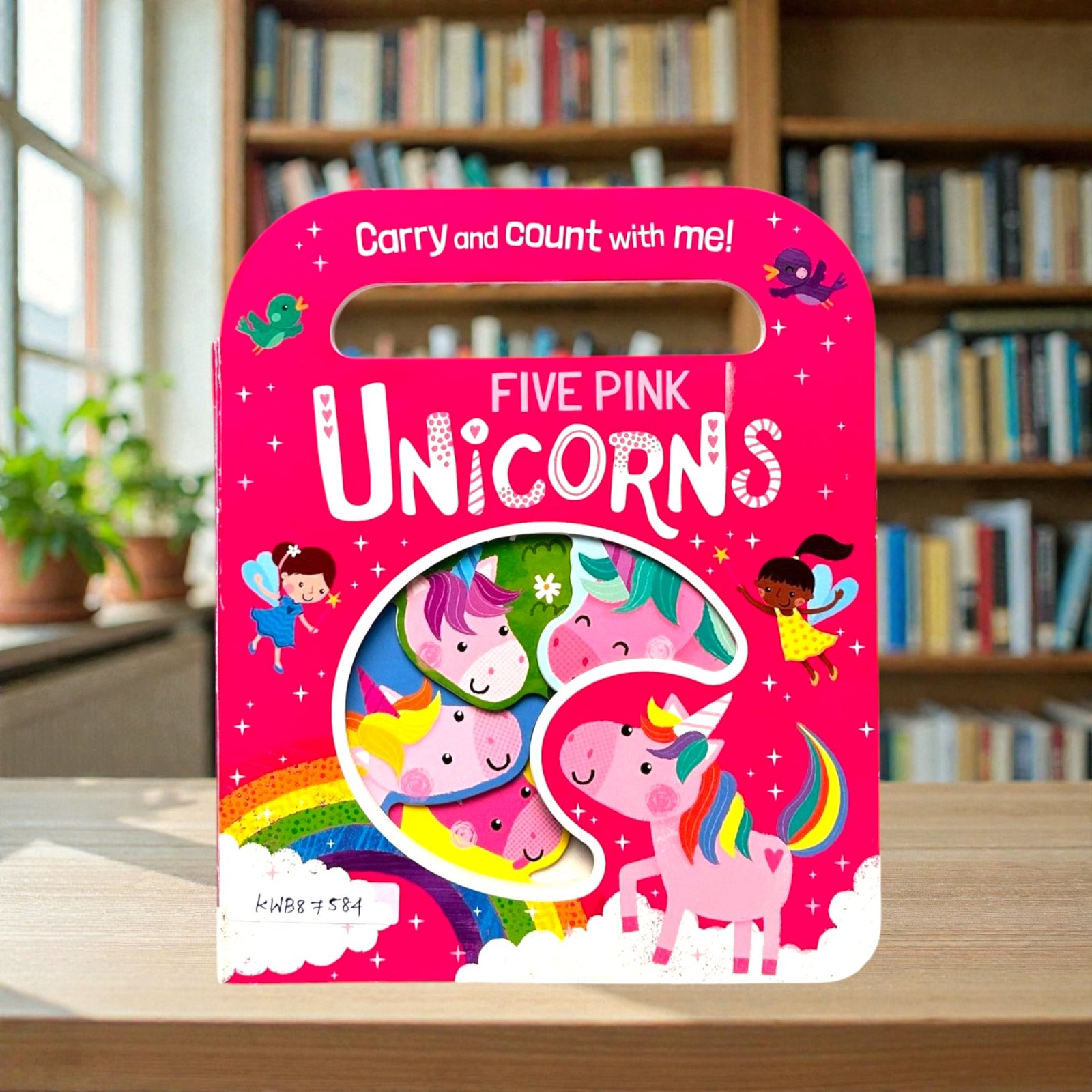 Five Pink Unicorns_Shape Book_Katie Button_KWB87584